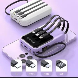 Lentiven Powerbank 30000 MAH Original 1x warna Random 200g