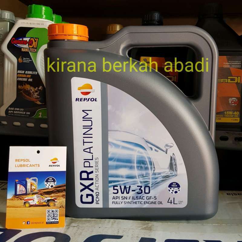 REPSOL 5W30 GXR PLATINUM KEMASAN 4LITER