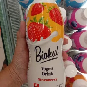 Biokul drink yoghurt rasa strawberry 1L