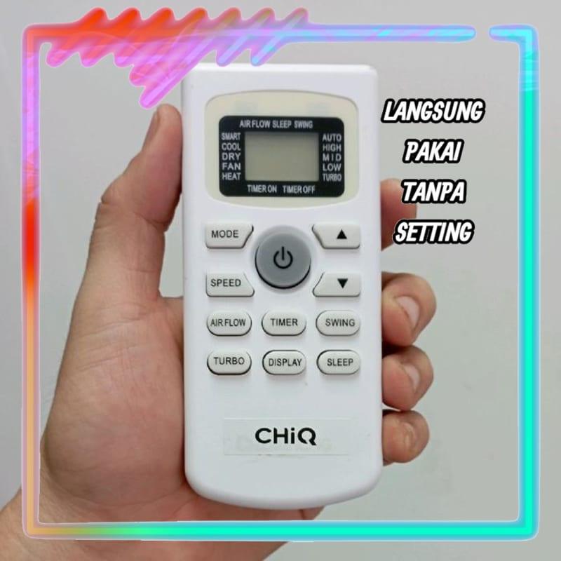 Remot Remote AC Pengganti Tanpa Setting Chiq KKG20B-C1 (LANGSUNG PAKAI)