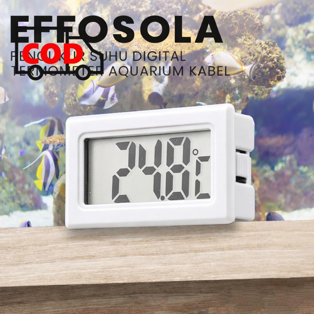 Termometer Akuarium Digital Pengukur Suhu Air Kolam Ikan Aquarium Alat Monitor Temperatur Kulkas Fre