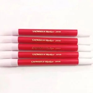 SPIDOL SNOWMAN MERAH KECIL 1per pack