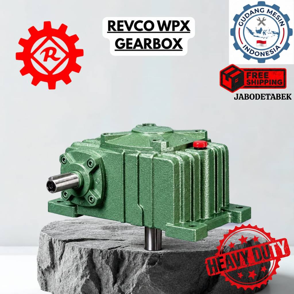 GEAR BOX REVCO WPX 200 WORM GEAR REDUCER RATIO 1:10-60/ GEAR BOX REVCO WPX WORM GEAR REDUCER RATIO 1