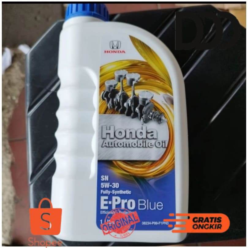 Oli Mesin Mobil Honda Epro E-pro Blue 1 Liter SAE 5W 30 Jazz City Mobilio Brio BRV HRV Freed CRV