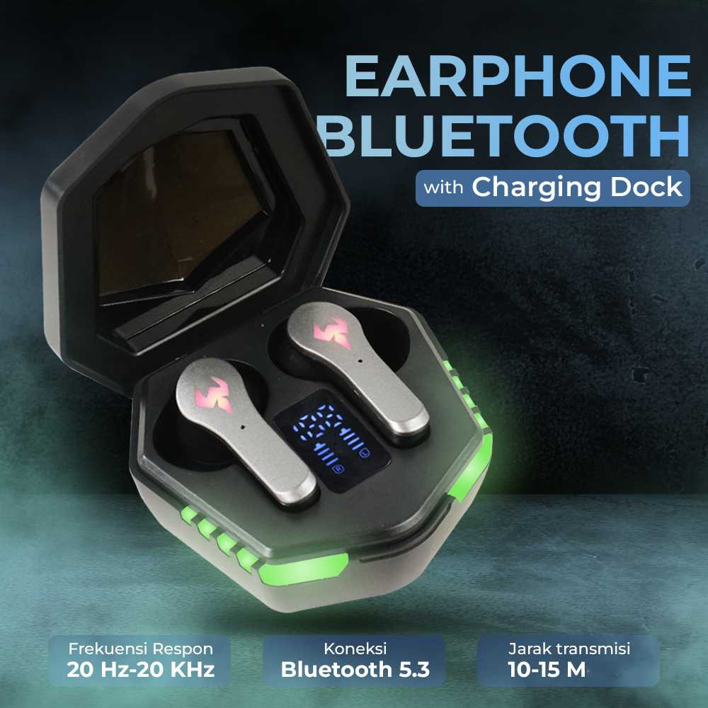 harga terbaik - NEOS Earphone Bluetooth 5.3 TWS Gaming Surround Sound Low Distortion - N35
