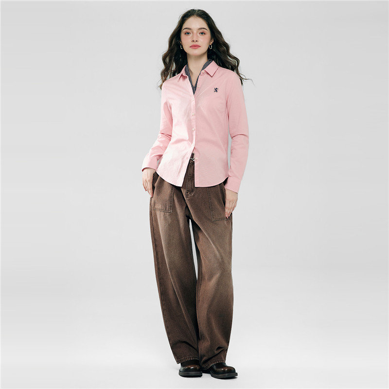Giordano Women's Cotton Oxford Shirt 0534607337