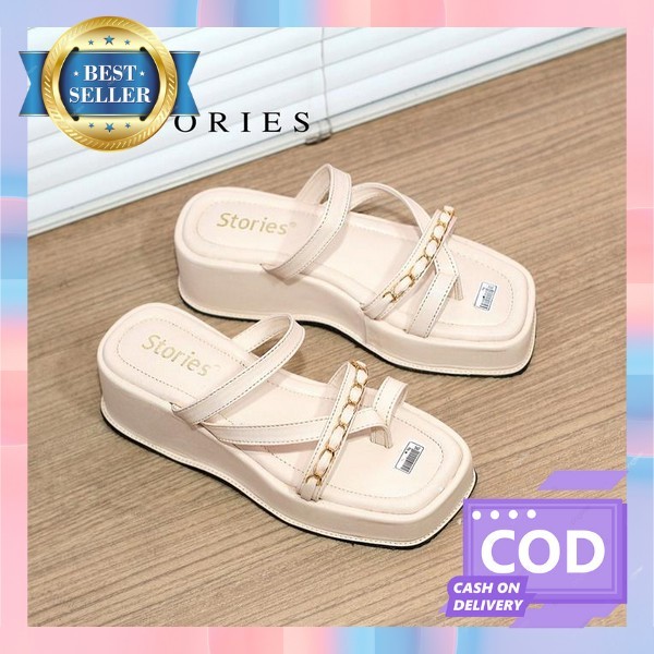 Premium Wejes Mewah Premium Wrjes Wedge Wanita Korean Kekinian Wedges Pesta Kondangan Tinggi Bahan R