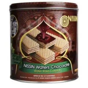 Wafer Kaleng Nissin Cokelat 6x 267gr ex2024 Harga Karton 1602g