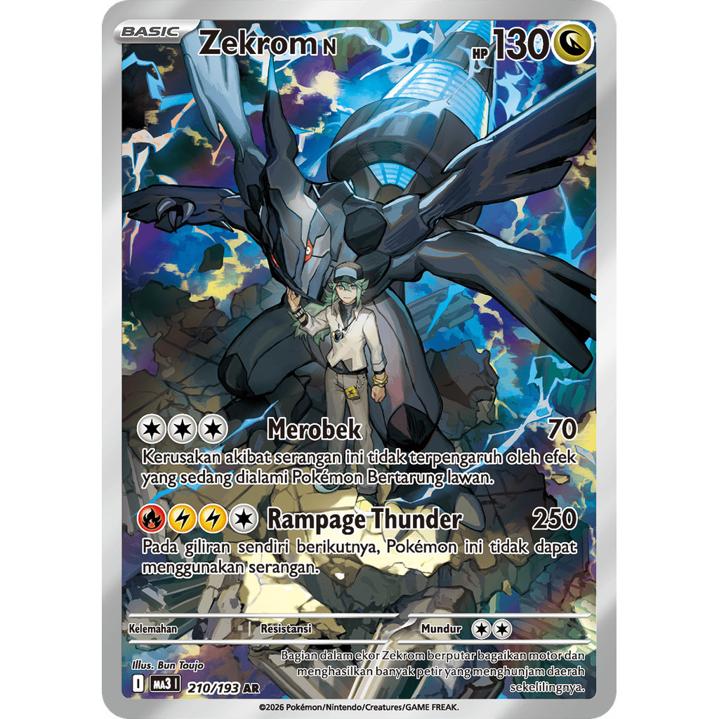 Zekrom AR Pokemon TCG Indonesia