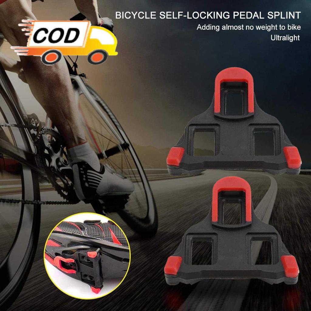 Cleat Pedal Sepeda Road Bike Self Locking untuk Sepatu SPD Pengunci Kaki Anti Selip Lengkap Baut dan