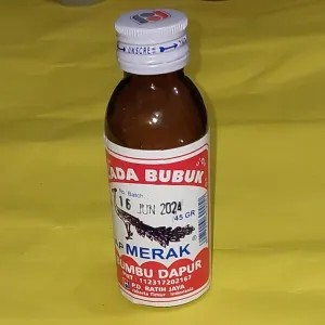 Lada Bubuk "Cap Merak" botol
