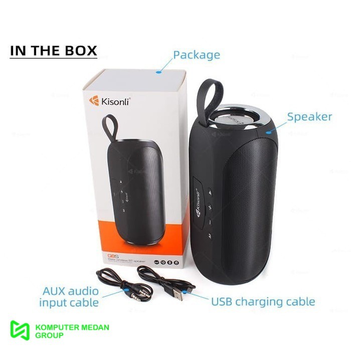 Speaker Portable Bluetooth Super Bass Kisonli Q9s