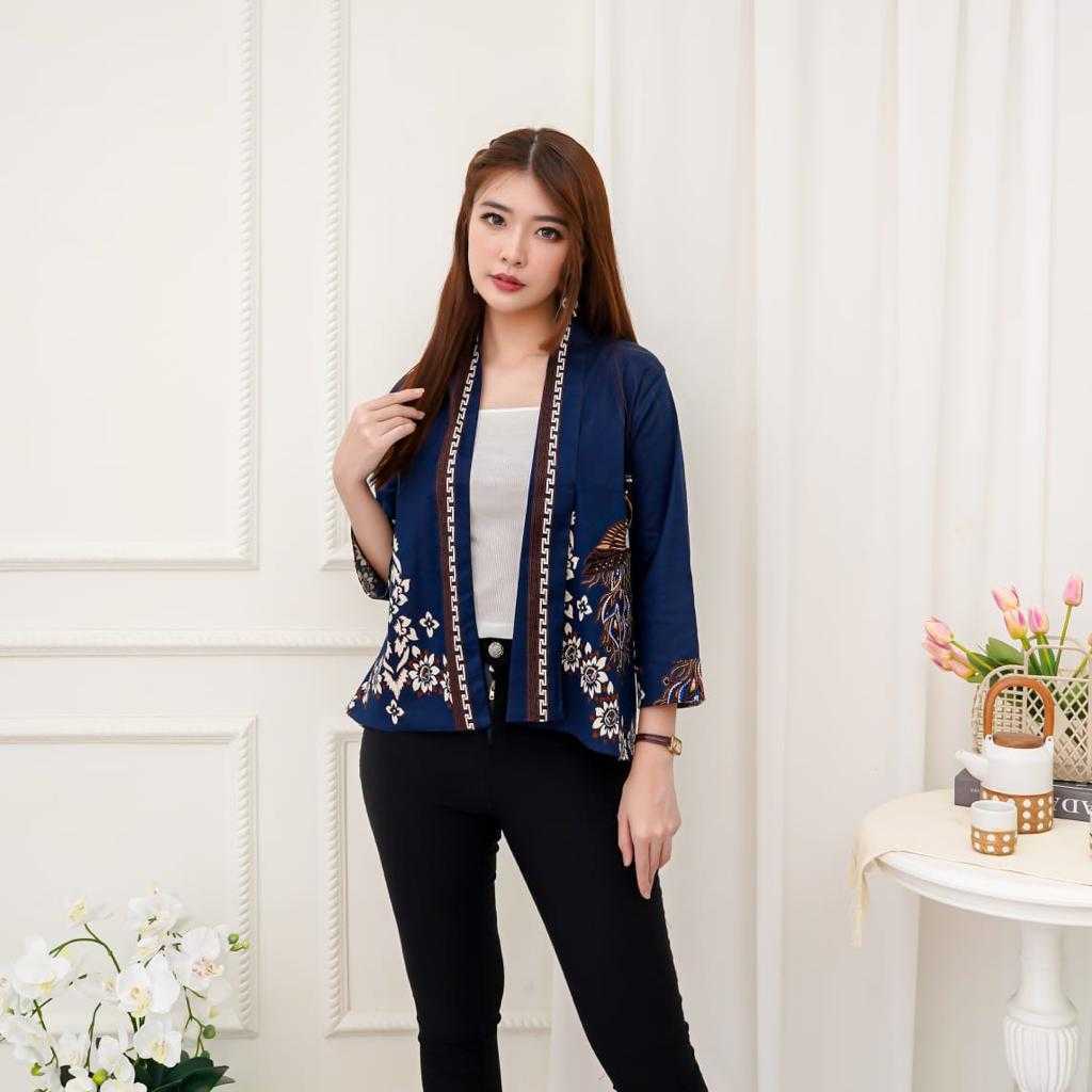 Jamy Blazer Batik Wanita Outer Rompi Wanita Jumbo Luaran Couple