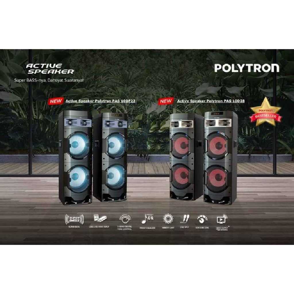 SPEAKER POLYTRON 10D28 NEW (GARANSI RESMI)