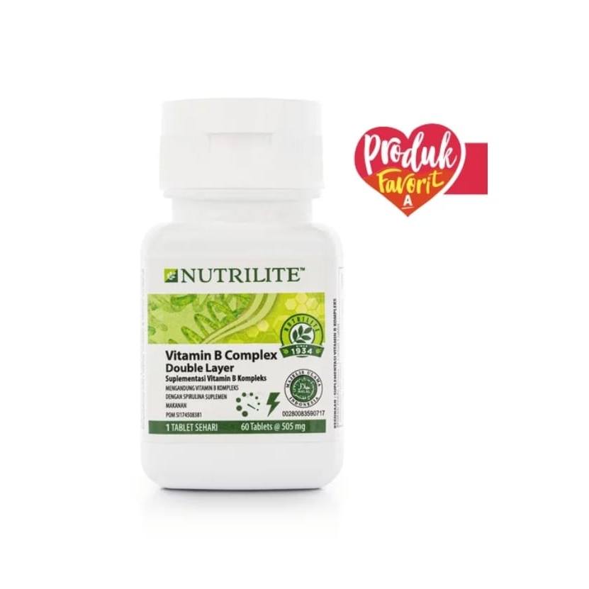 Nutrilite vitamin b complek double layer 60 tablets Original100% ASLI100%(01)