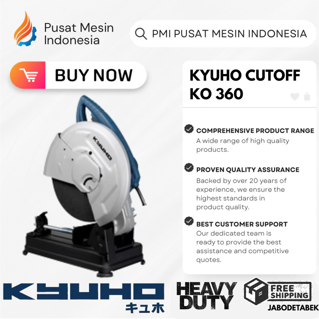 KYUHO  CUTOFF KO 360 / MESIN POTONG BESI KYUHO / MESIN CUTOFF KYUHO / GERGAJI MITRA