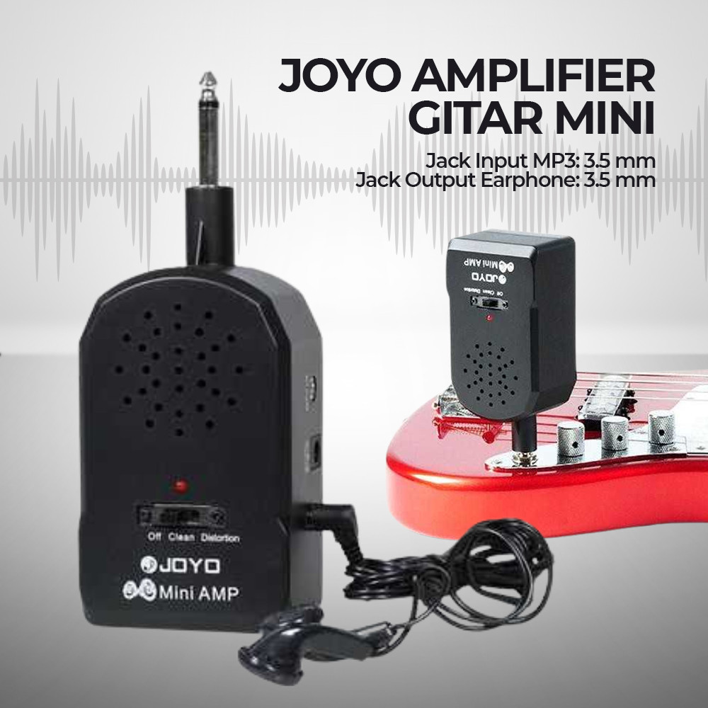 Mini Amplifier Gitar Portable Clean Distortion Headphone Amp 2W