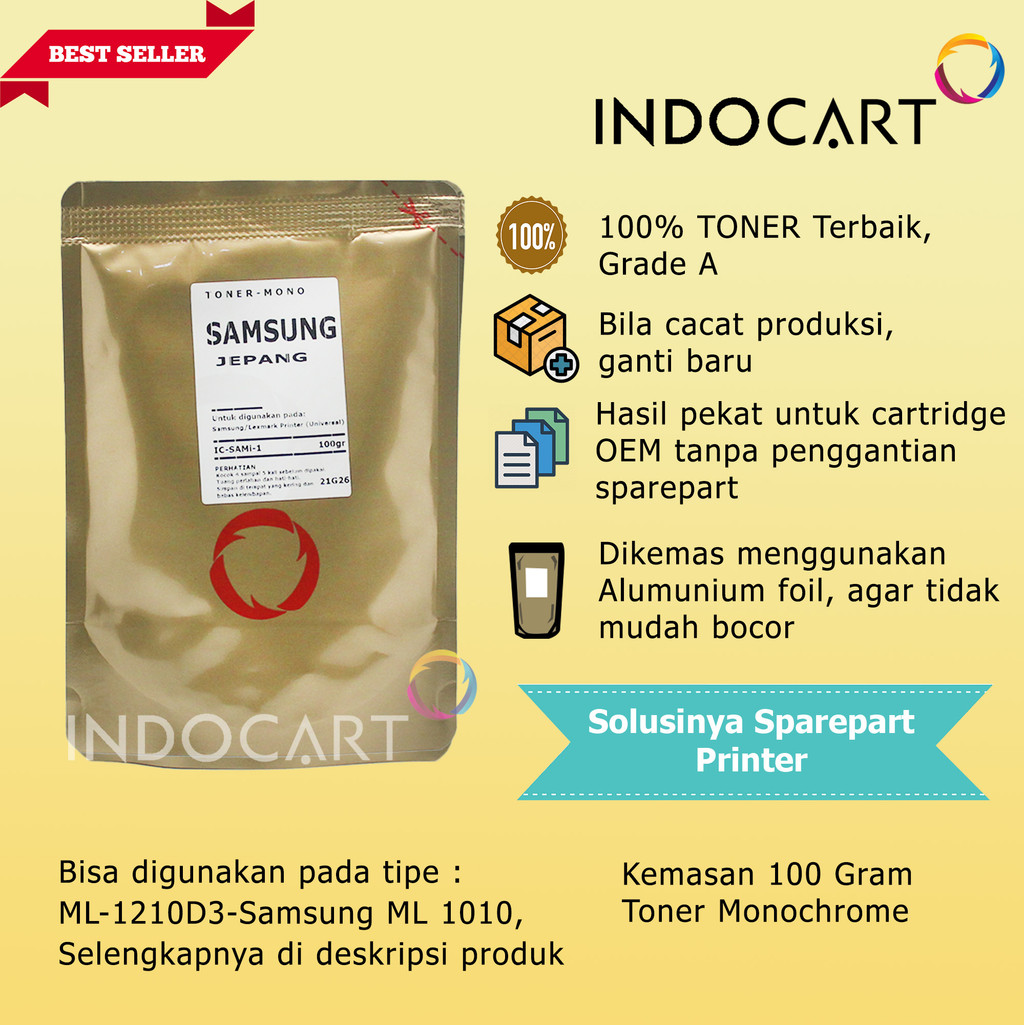 IndoCart Serbuk Toner Jepang SCX-4100D3 4216D3 SF-D560RA-Samsung SCX 4100 4216 SF 565