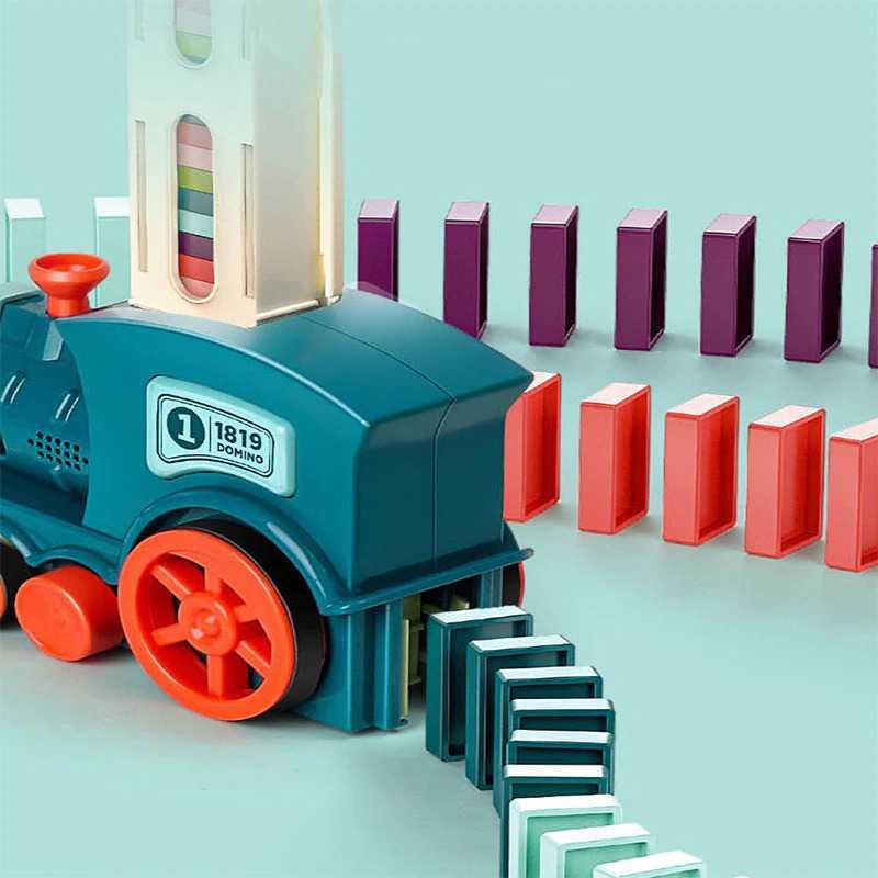 Mainan Kereta Balok Domino Electric Domino Train KT-342 Universal Murah High Quality