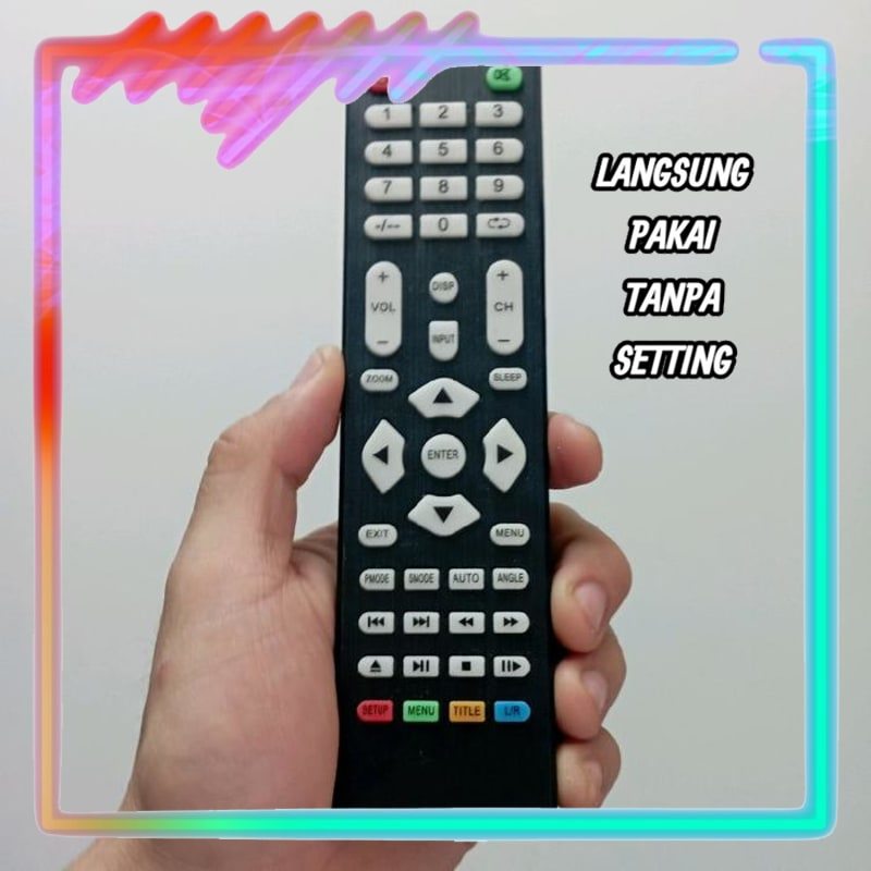 Remot Remote TV LED Universal Tanpa Setting JUC IKEDO AOYAMA VOTRE STEELE VIXION FULL COLOR 2408 322