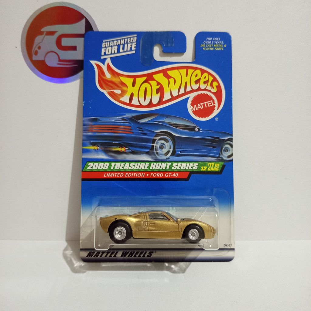 Hot Wheels Super Treasure Hunt Ford GT 40 Gold Years 2000 (VVHTF/RARE) - Hotwheels