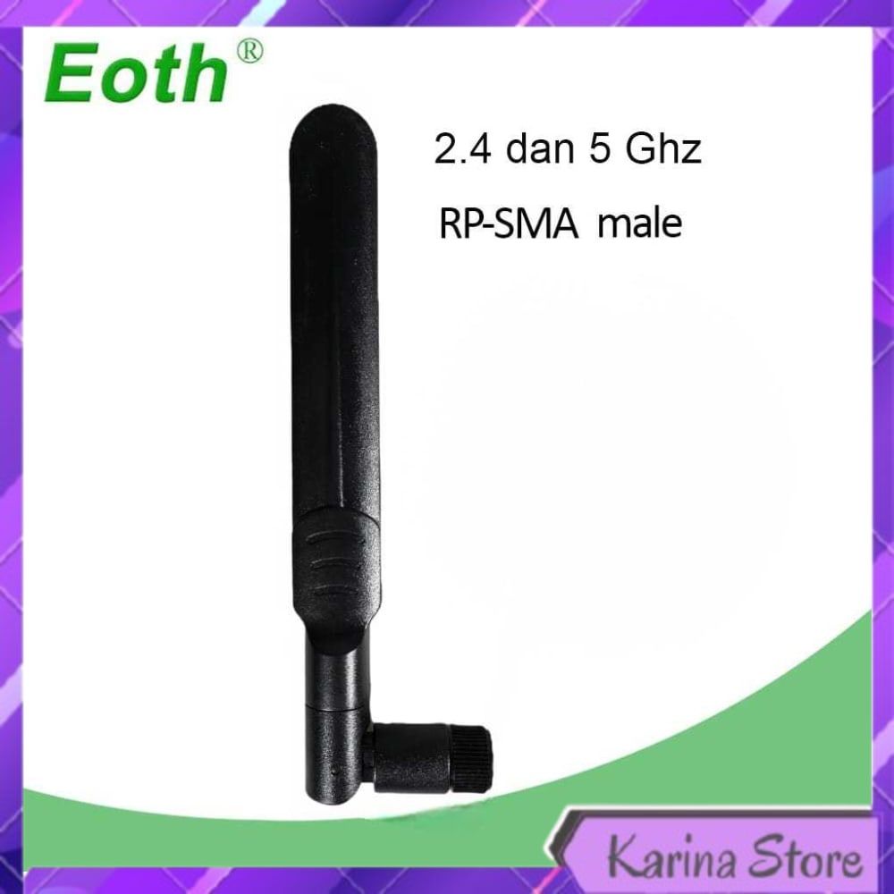 EOTH Antena Router WiFi Amplifier Dual Band 2.4 dan 5GHz RP-SMA Male