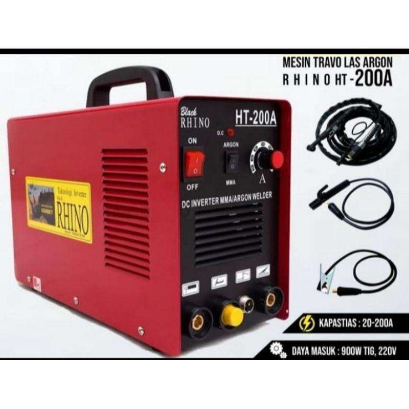 Mesin Las RHINO / Inverter RHINO TIG 200 Trafo Las Argon Tig200A 200 A