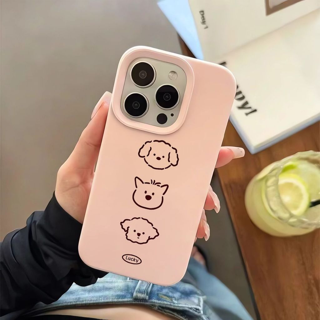 Anjing Simple [Case Infinity] Casing Hp Redmi 15 15C 13C A5 13X 13 Note 14 4G 5G Lucu Silicone Terba