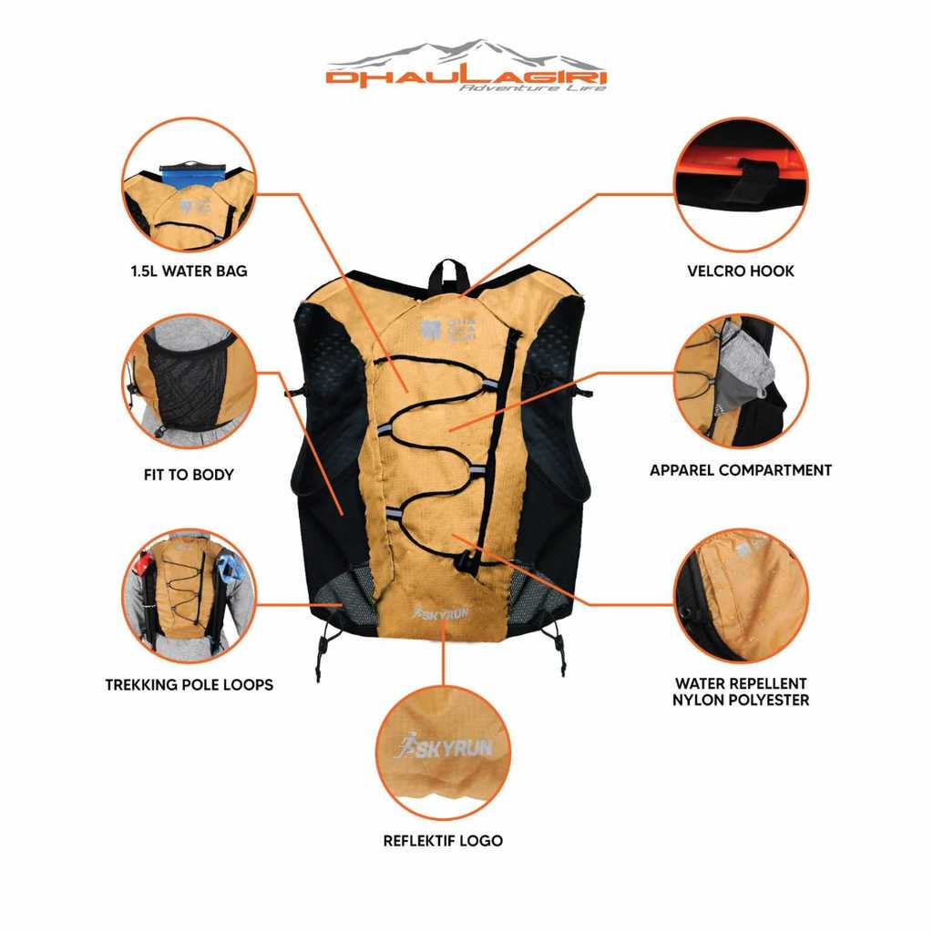 Dhaulagiri - Running Vest - Hydropack Skyrun - Hydropack Trail Running