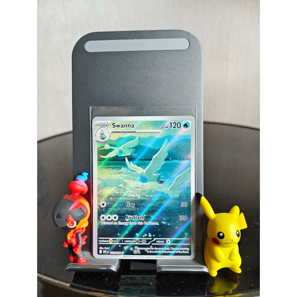 Pokemon Swanna 110/086 - AR Art Rare - EN English Inggris - wht White Flare