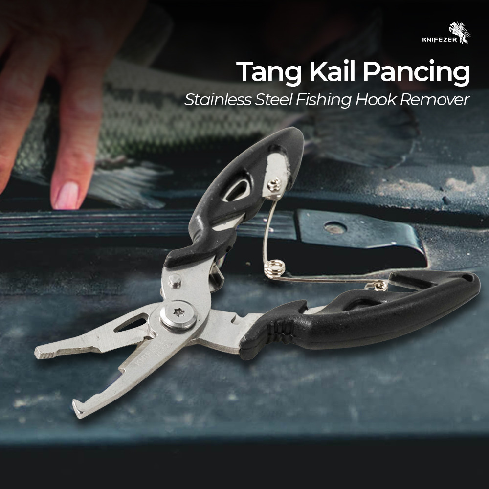 KNIFEZER Tang Kail Pancing Stainless Steel Fishing Hook Remover - J1352 SHANY_STORE