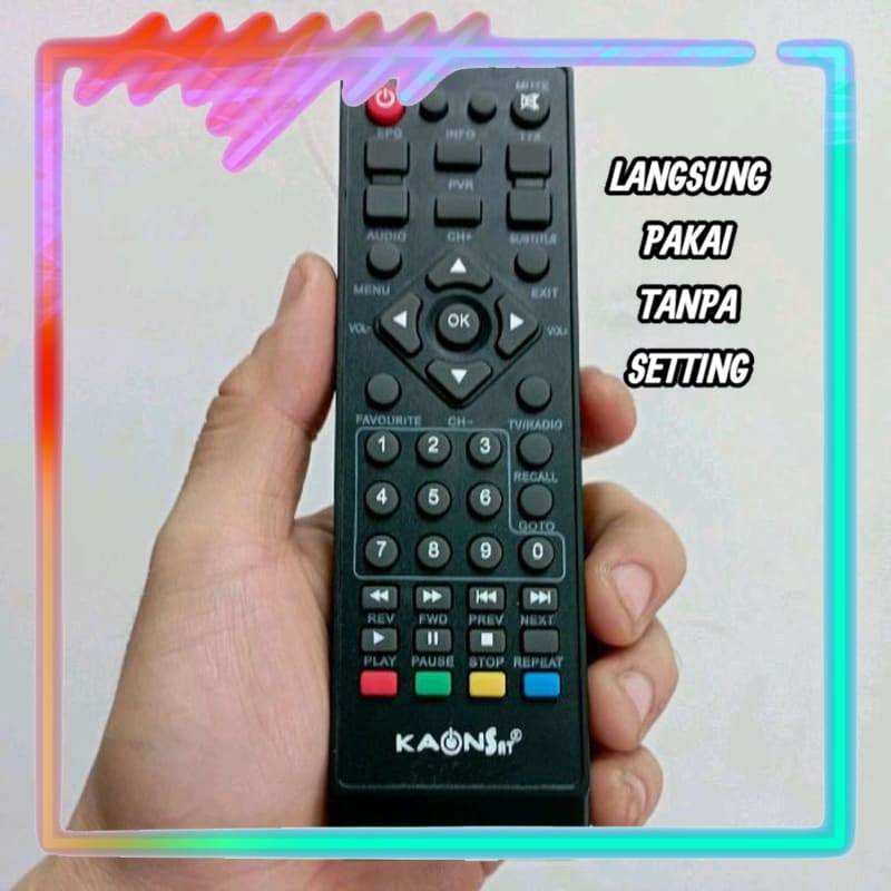 Remot Remote Set Top Box STB DVB-T2 Pengganti Tanpa Setting Kaonsat 899 HD Terresterial HD Digital T