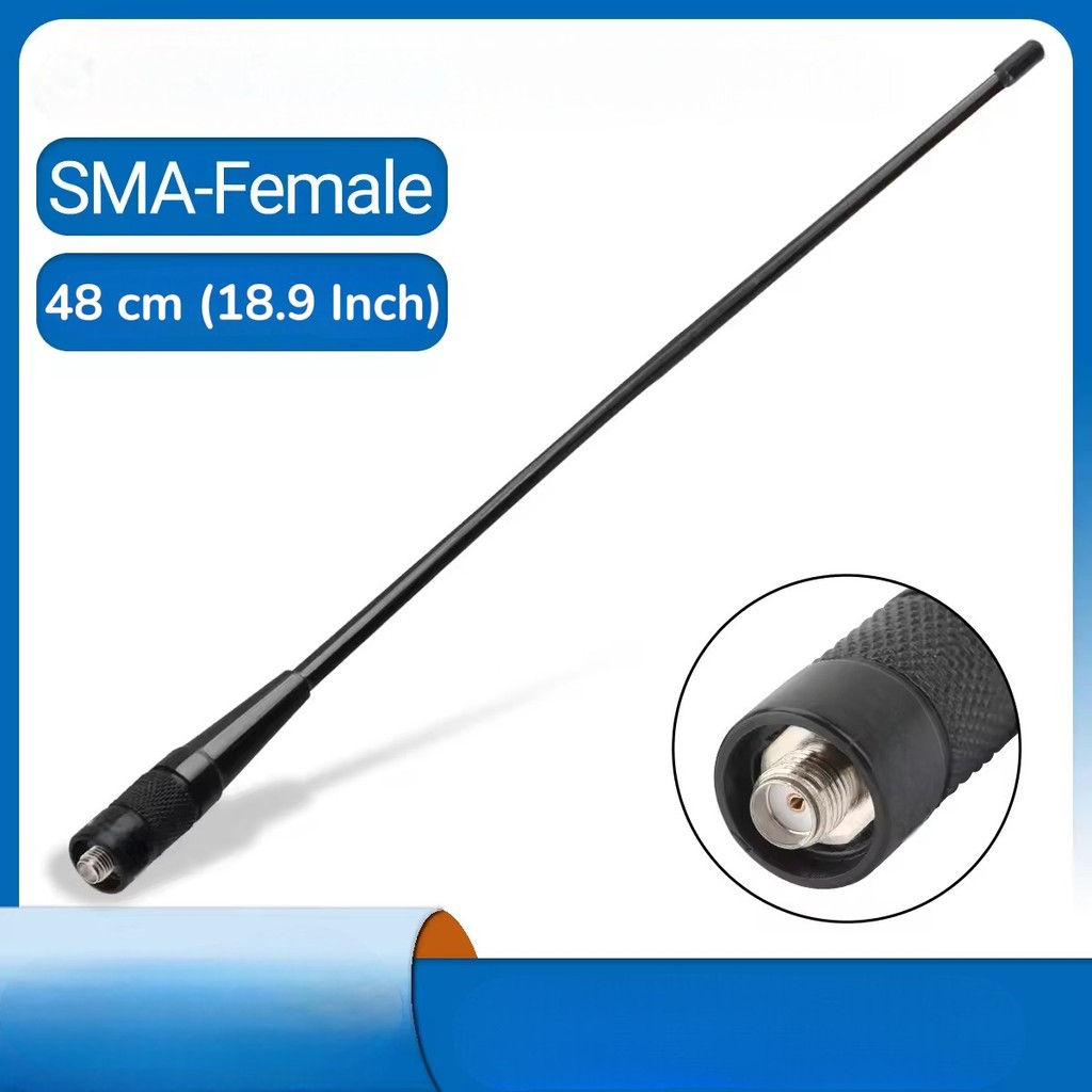 ABBREE Antena HT Walkie Talkie Radio Dual Band SMA-Female 174/470MHz - ABB48