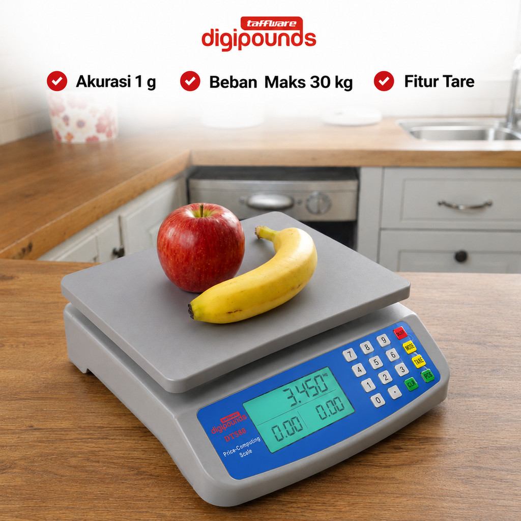 Digipounds Timbangan Digital Precision LCD Scale Food Plastic - DT580