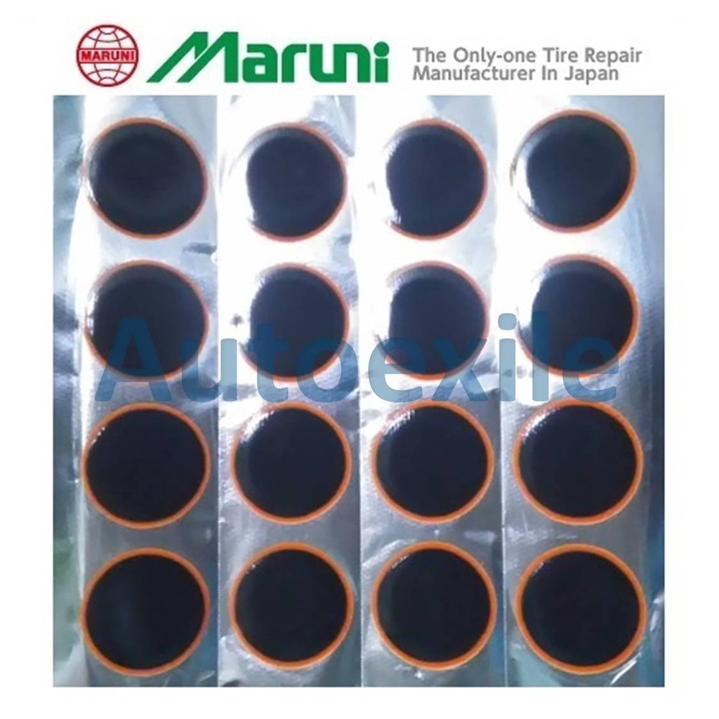Koyok Tambal Ban One Patch Maruni Sheet L3 Bulat 52mm 16buah (Tip Top Tube Ban Dalam)