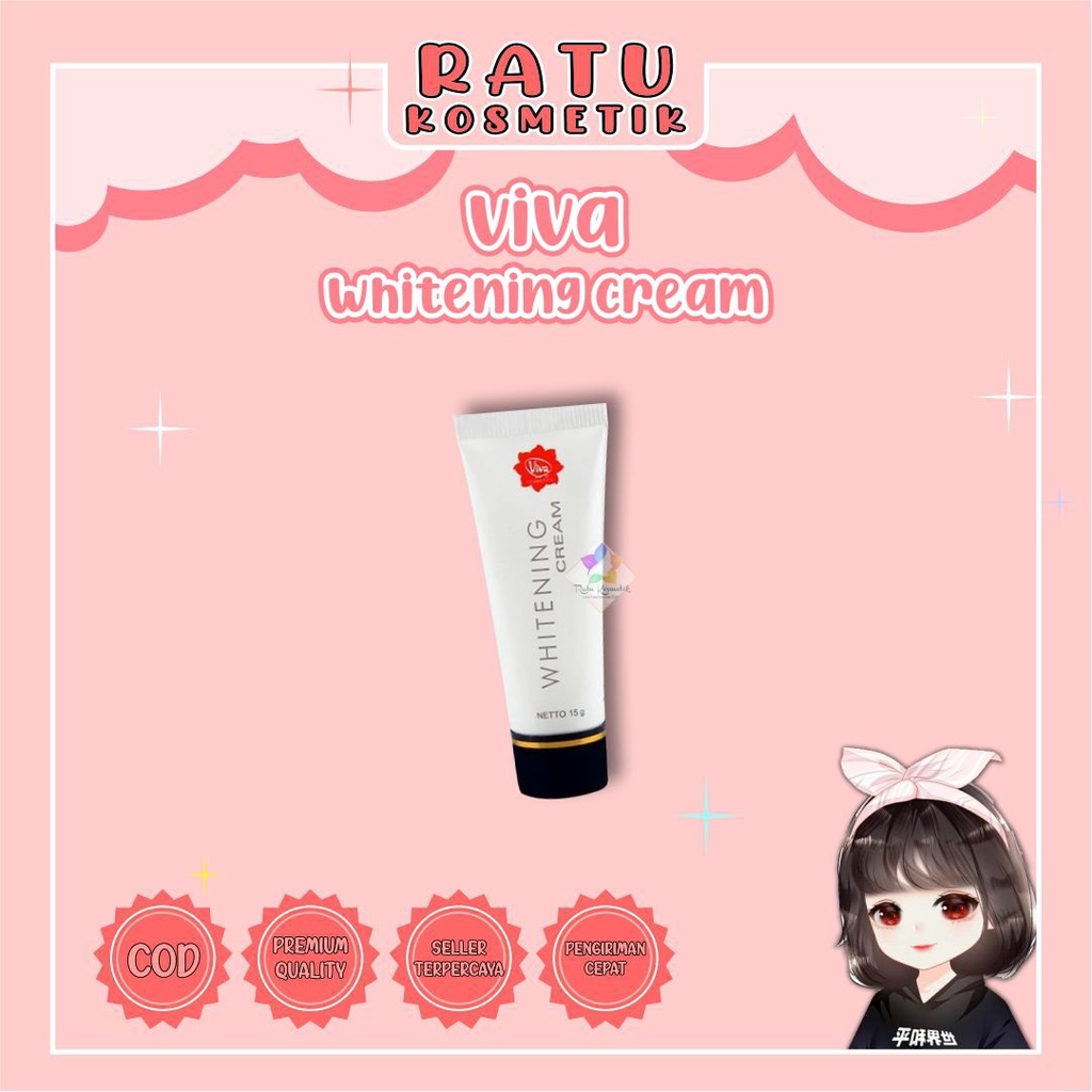 ❤ RATU ❤ Viva Whitening Cream | Penghilang Flek Wajah 15g (✔️BPOM)