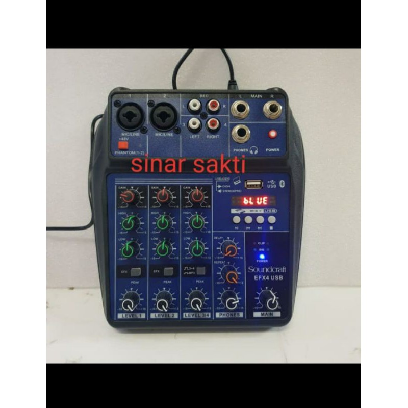 Mixer Audio Soundcraft EFX4 USB/EFX 4 USB 4CH usb bluetooth soundcard