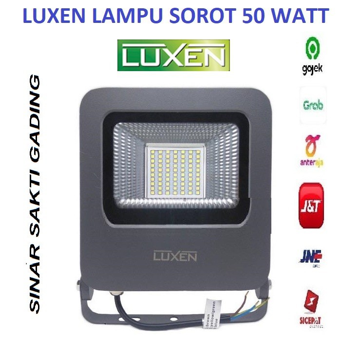 LUXEN Lampu Led Sorot 50w Lampu Tembak 50 Watt BERGARANSI