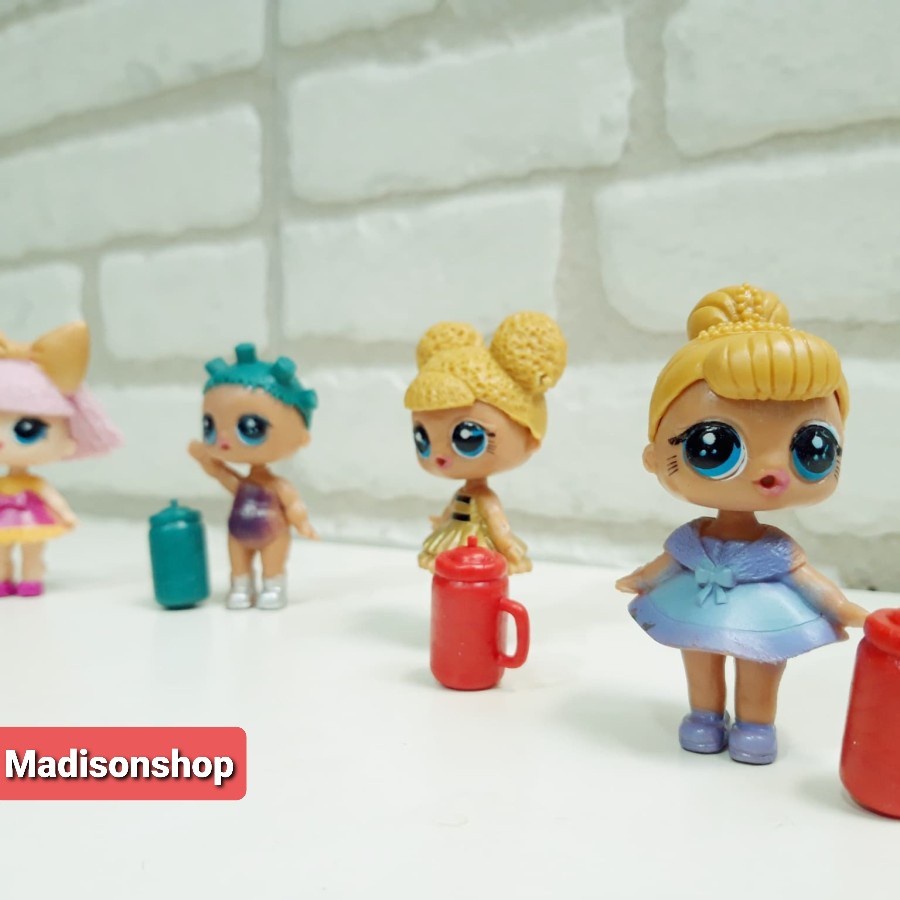 LOL Little Sister Surprise Cake Topper Murah Figure Set Kado Bday Anak