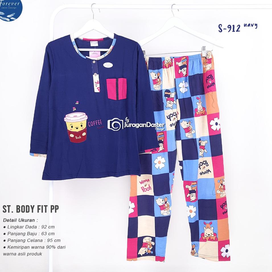 Kirim Sekarang.. Babydoll Forever Bodyfit PP Baju Tidur Wanita Dewasa dan Remaja Celana Panjang 0Z9
