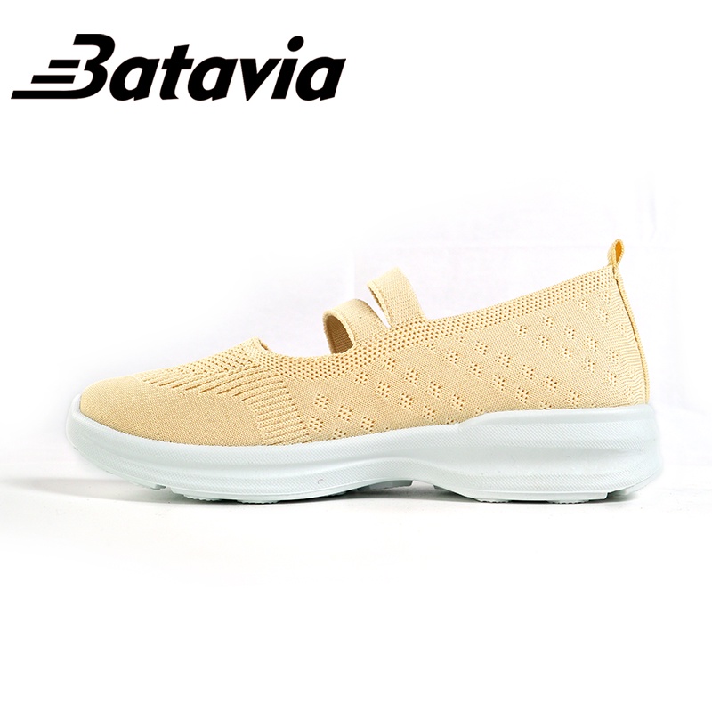 Batavia Shoes  import sepatu fashion sepatu wanita bernapas slip on sepatu permium sepatu flat rajut A25