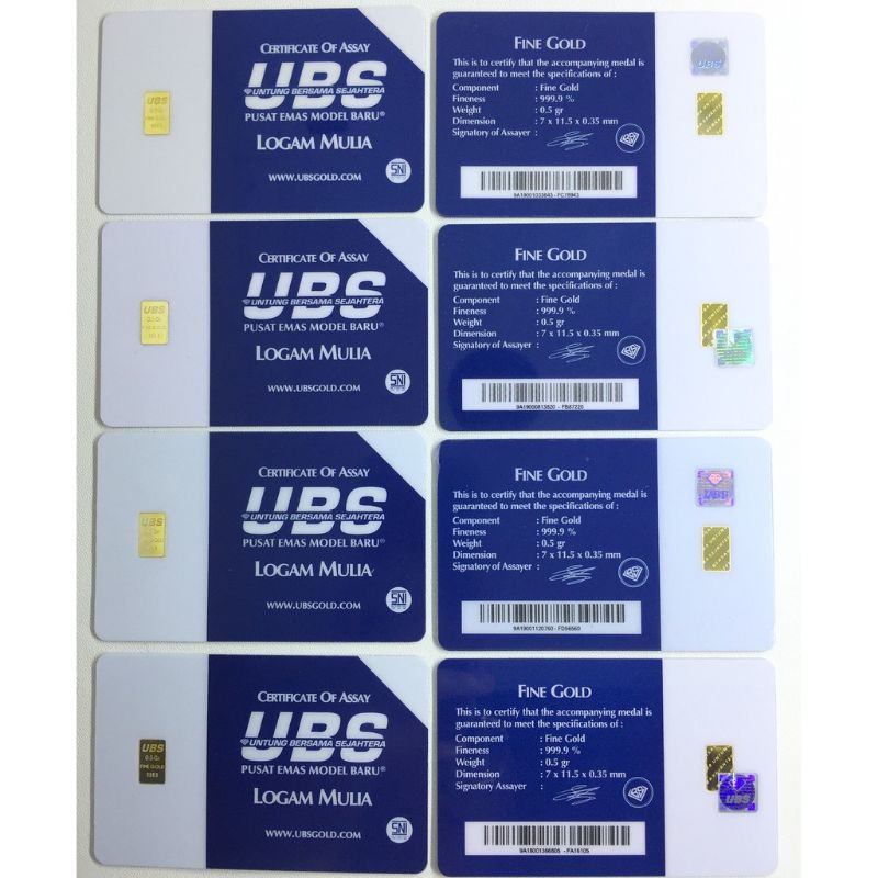 Emas Batang UBS 9999