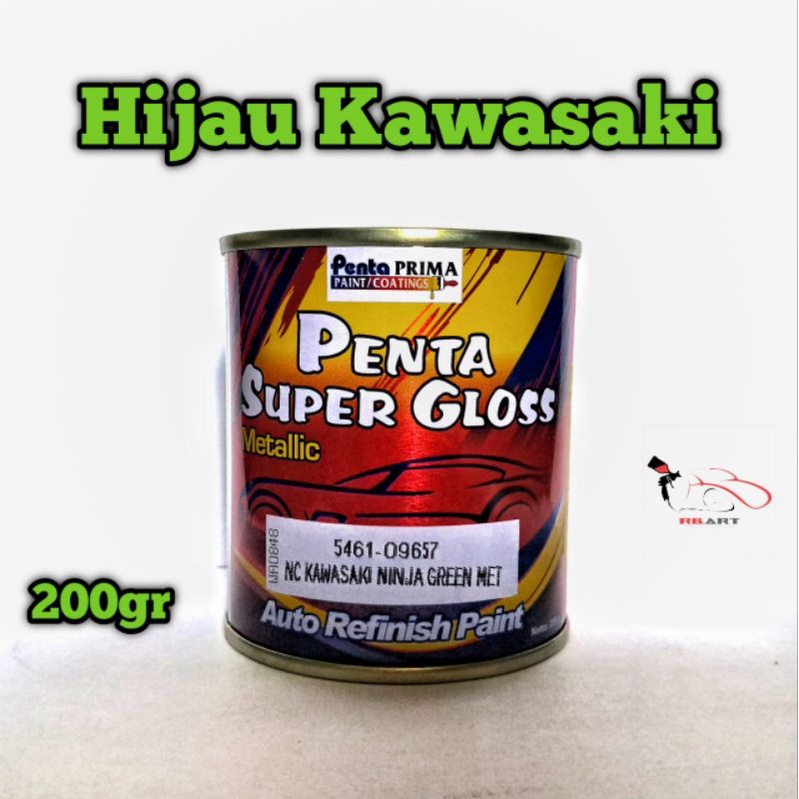 Cat Hijau Kawasaki Ninja (penta gloss)