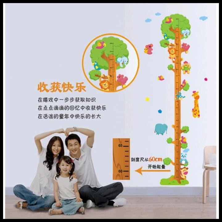 Silahkan Order Stiker Dinding / Wall Sticker Pengukur Tinggi Badan (Pohon & Hewan)