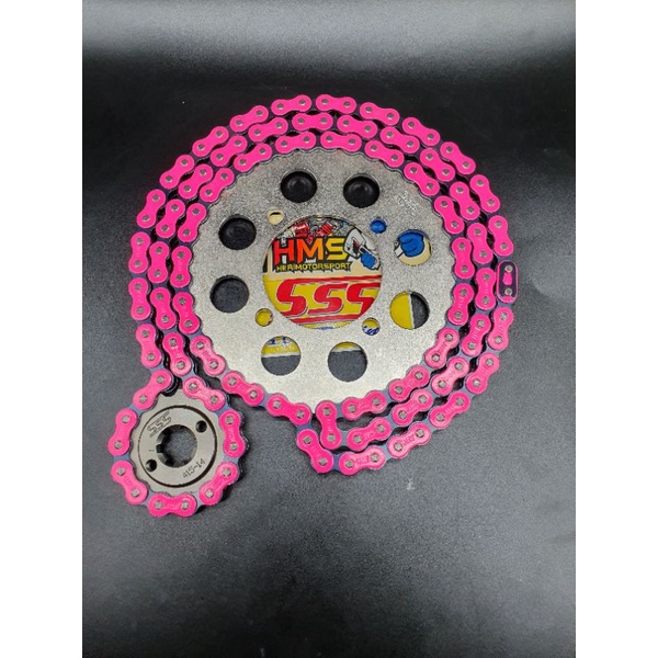 Gir gear Set SSS 415 Tipis Rx King,Jupiter Z,Vega, Vega R New,Jupiter MX, Jupiter MX New Rantai Gold-8