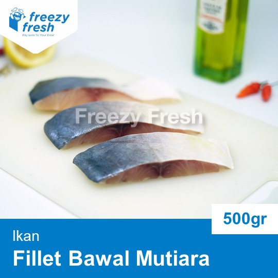 

Ikan Fillet Bawal Mutiara (Pearl Fish) 500 Gram / Segar / Beku / Vacumm Pack - Depok