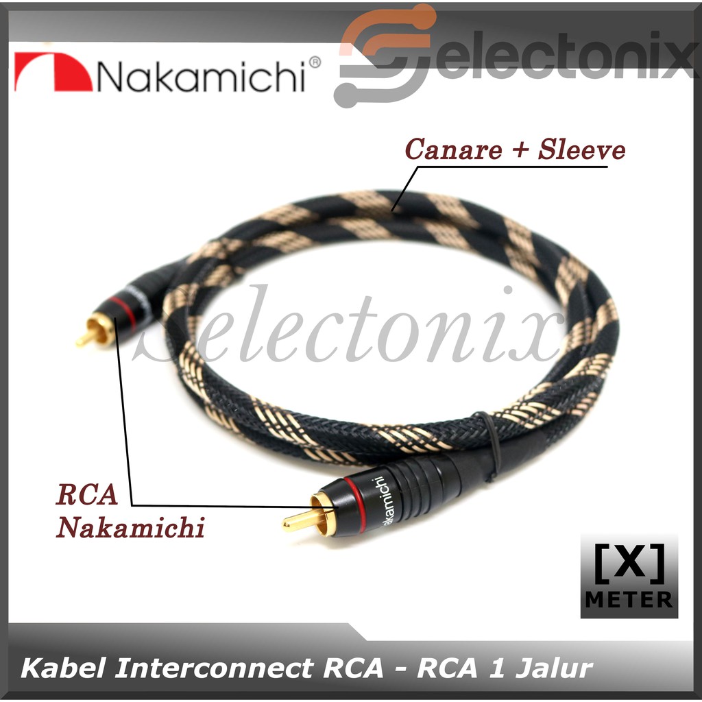 Kabel RCA Interconnect Sleeved | Nakamichi [request]