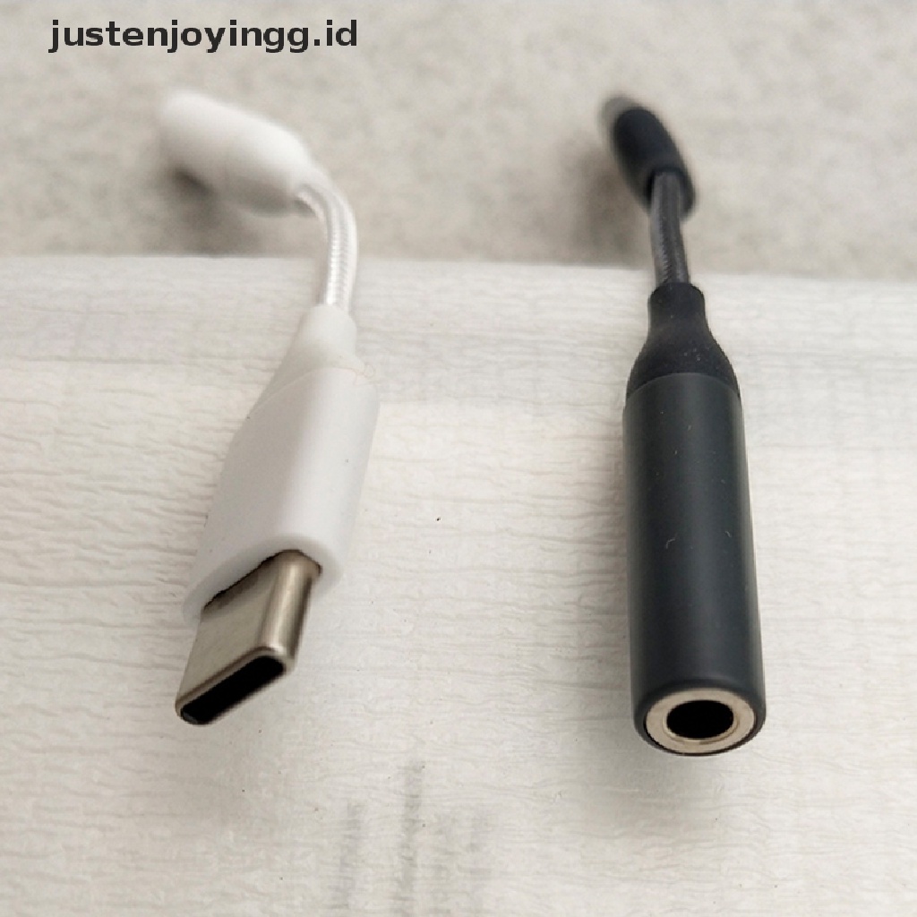 // justenjoyingg.id // Type C 3.5 Jack Earphone Audio Aux Cable for USB to 3.5mm Headphones Adapter ~