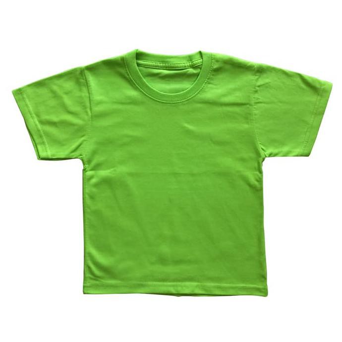 Kaos Anak Polos Hijau Muda