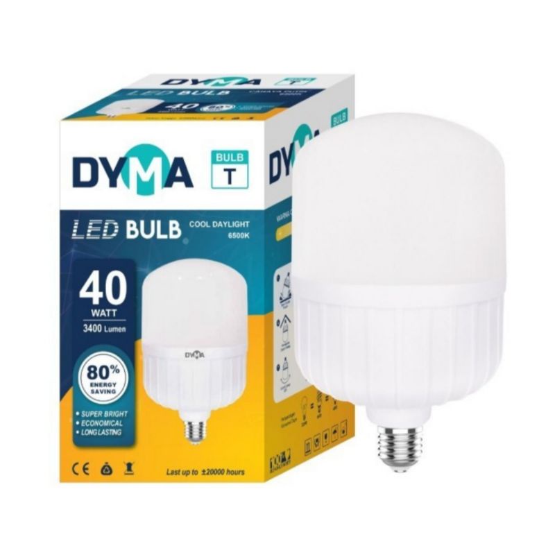 LAMPU BOHLAM LED JUMBO 40 WATT SUPER TERANG|DYMA LAMPU LED 40 WATT NYALA PUTIH|BOHLAM LED NEON HEMAT